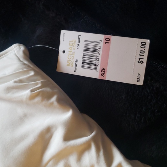 NWT Michael Kors White One Piece Swimsuit Size 10 - Picture 5 of 9